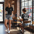 "Daughter of the King" Women's Christian T-Shirt - Inspirational Faith-Based Graphic Tee, Premium 100% Cotton Religious Gift for Her, Minimalist Scripture-Inspired Crown Top, Empowering Grace-Filled Apparel, Soft Lived-In Christian Streetwear