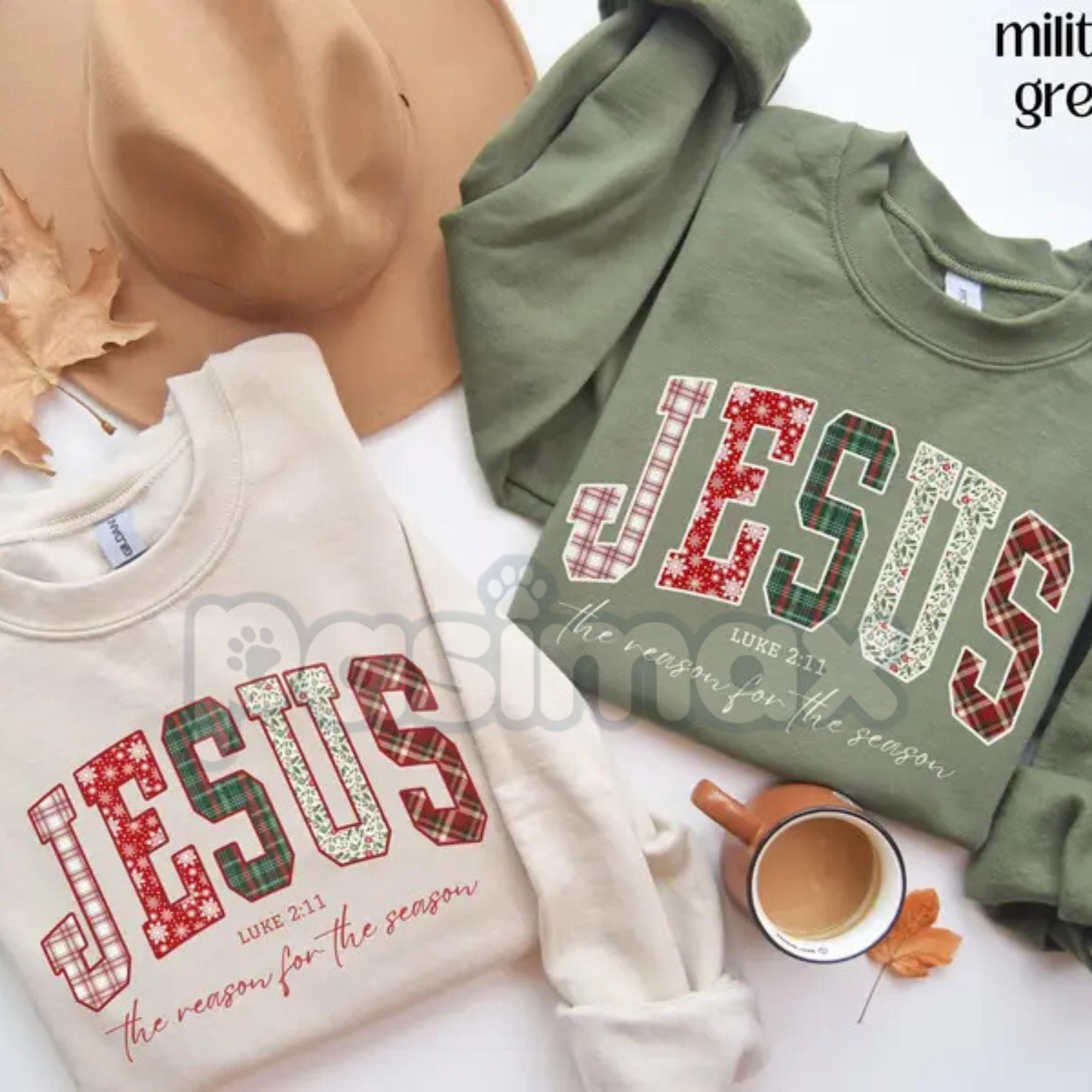 Christian Jesus Sweatshirt | Inspirational Faith Jumper | Religious Scripture Quote Crewneck | Spiritual Gift Apparel